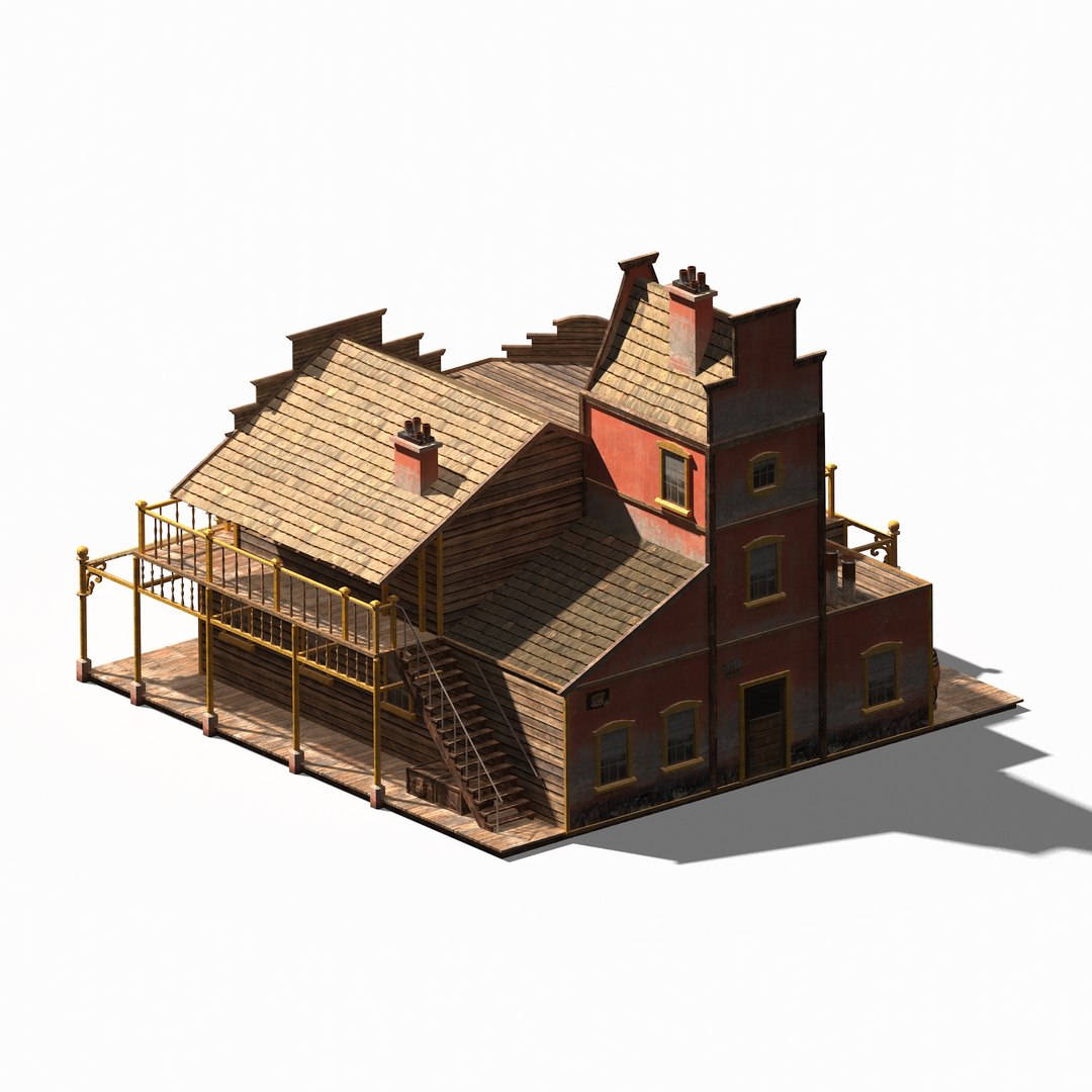 Old wild west saloon 3D model - TurboSquid 1216018