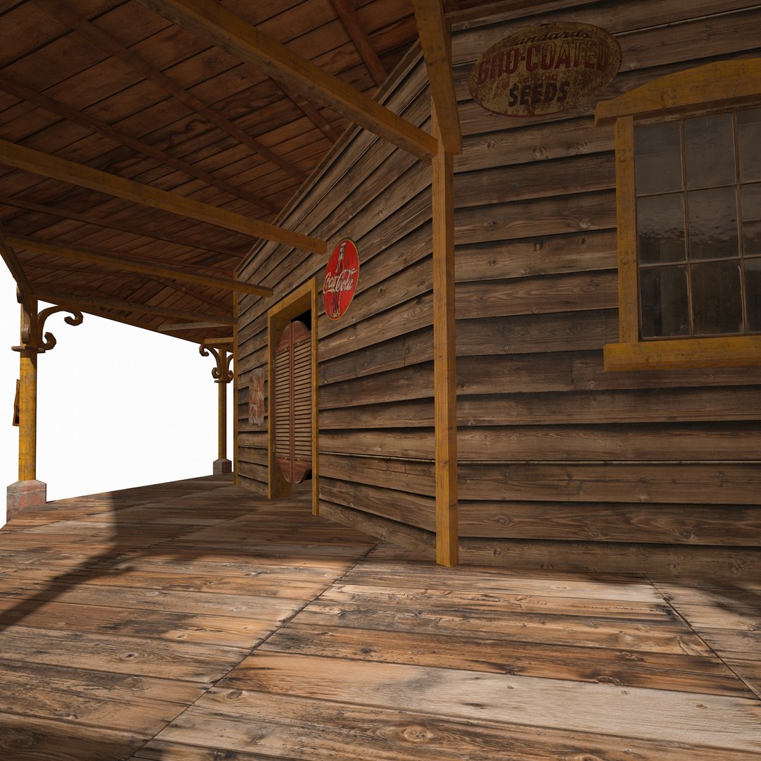 Old wild west saloon 3D model - TurboSquid 1216018