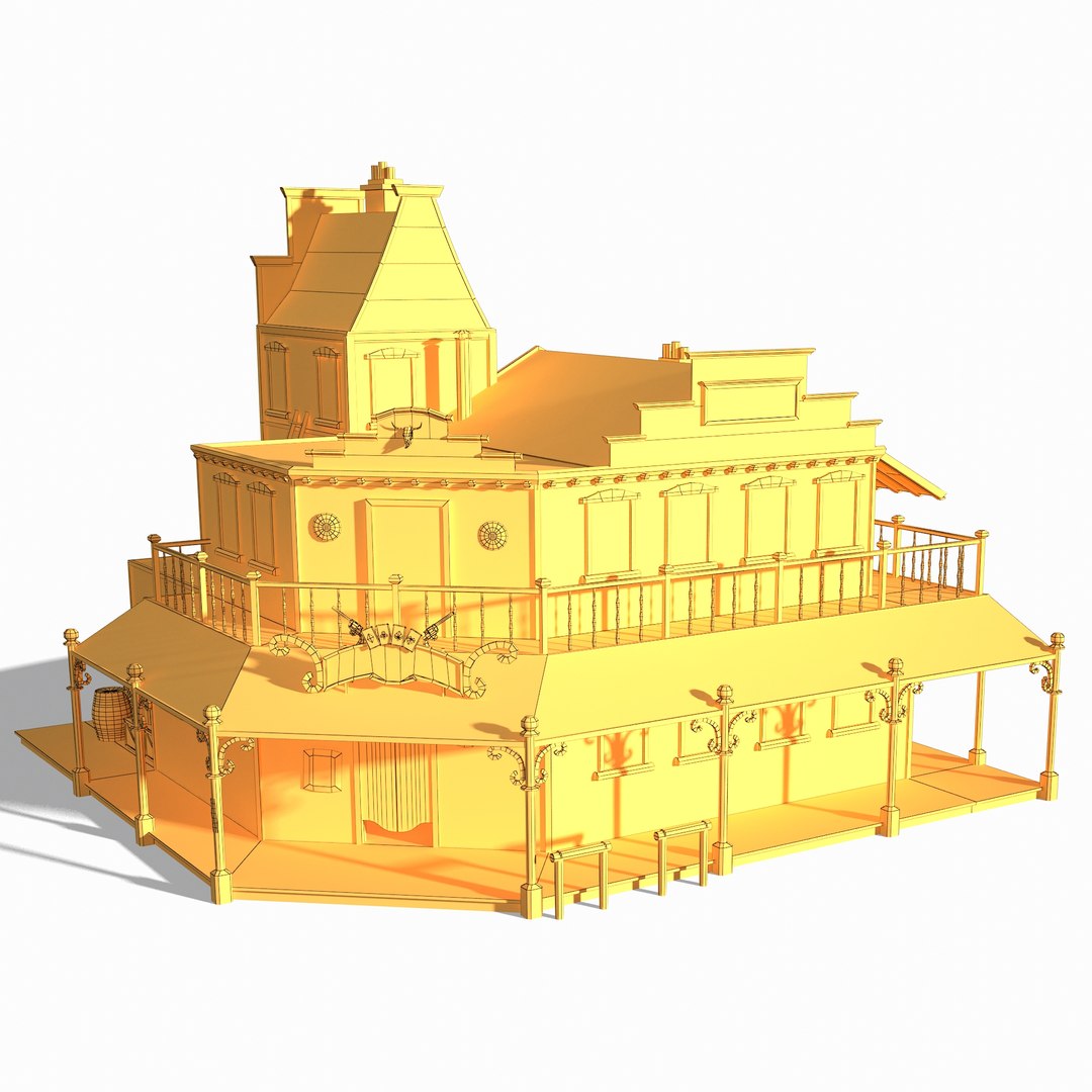 Old wild west saloon 3D model - TurboSquid 1216018