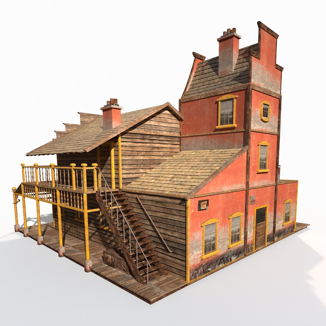 Old wild west saloon 3D model - TurboSquid 1216018