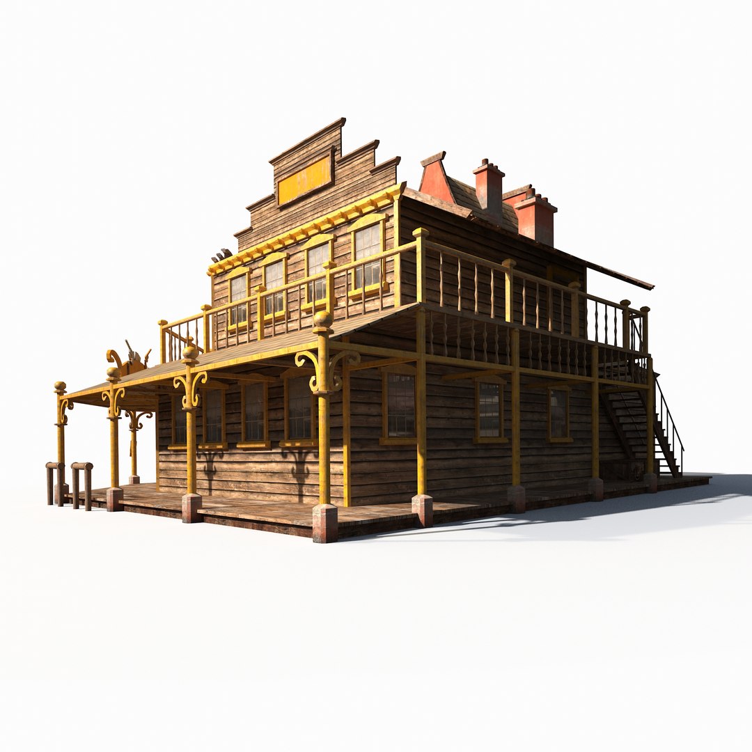 Old wild west saloon 3D model - TurboSquid 1216018