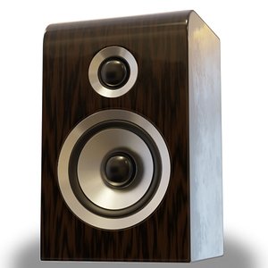 wood speaker 3D model