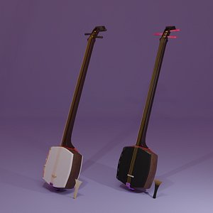 3D Shamisen Models - Browse &amp; Download Formats - TurboSquid
