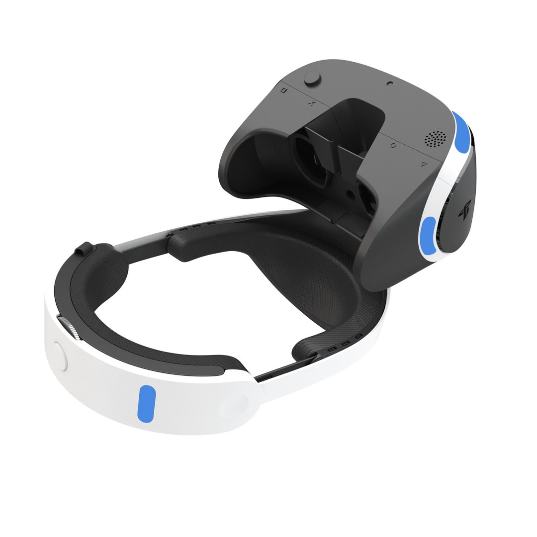 sony playstation vr 3d model