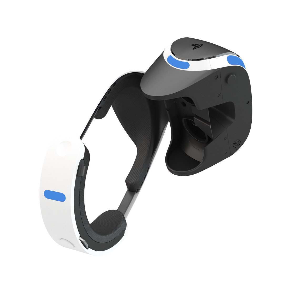 sony playstation vr 3d model