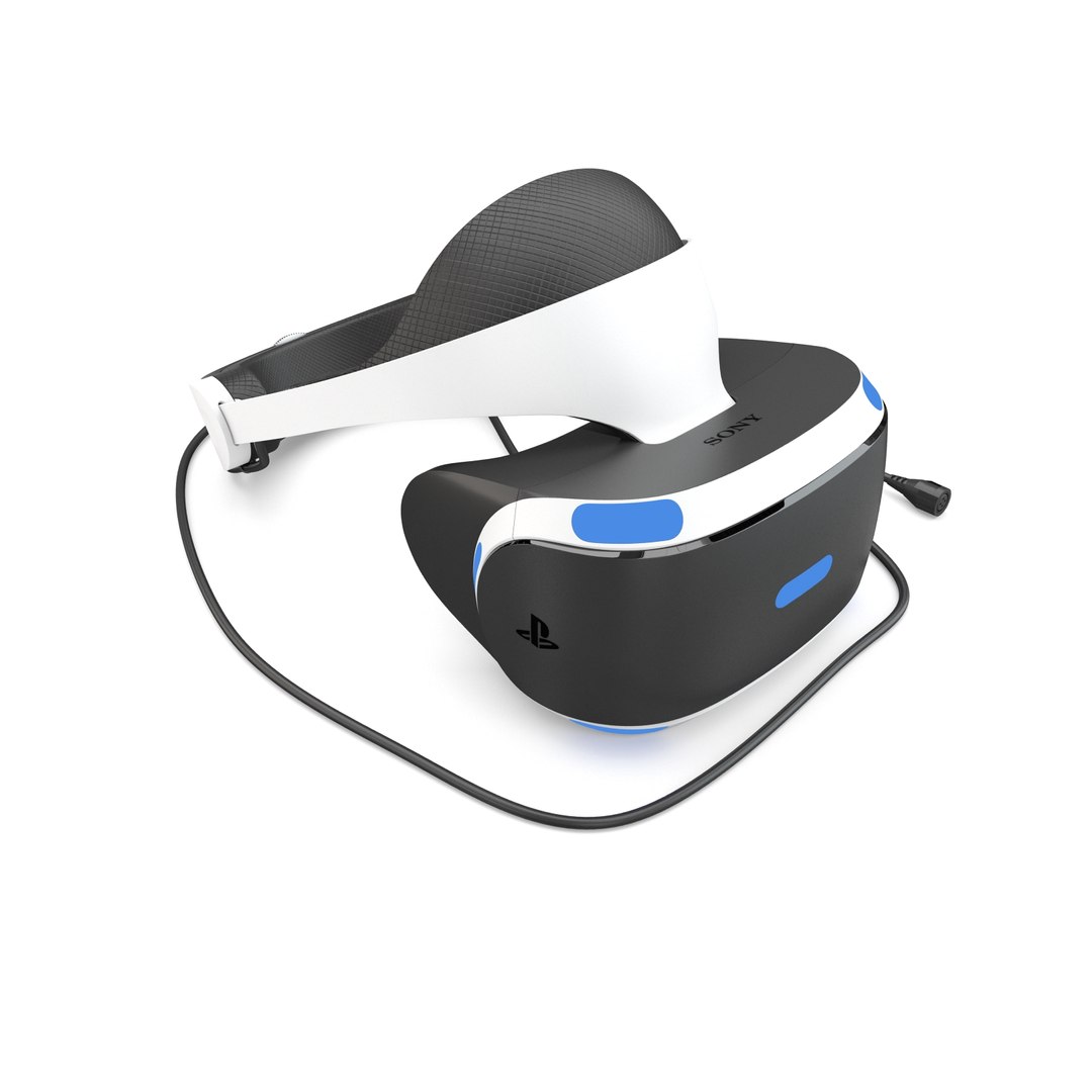 sony playstation vr 3d model