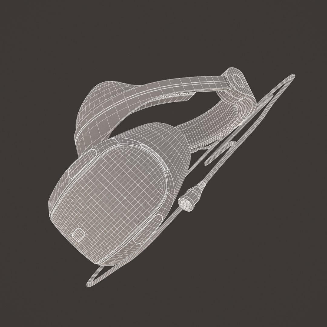 sony playstation vr 3d model