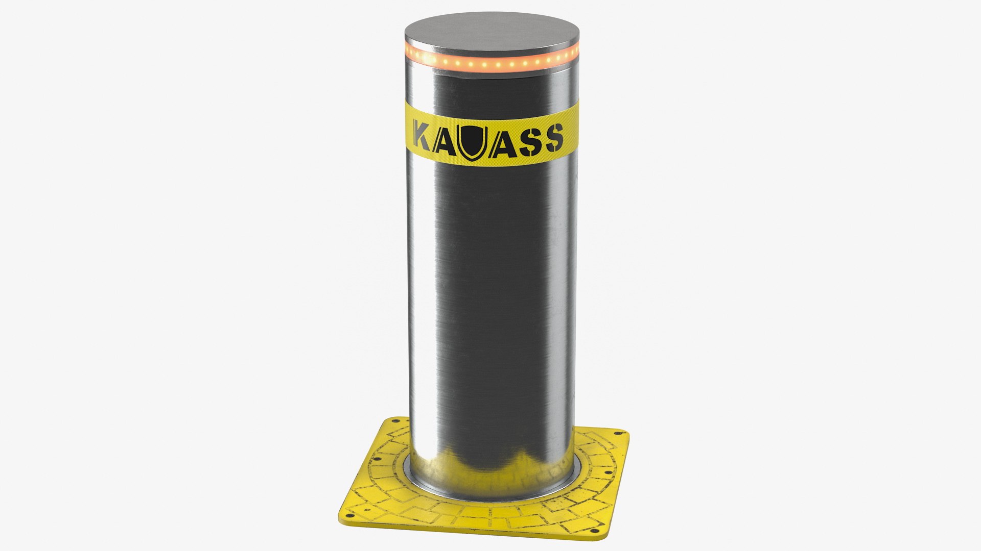 Kavass Automatic Retractable Bollard 3D model preview