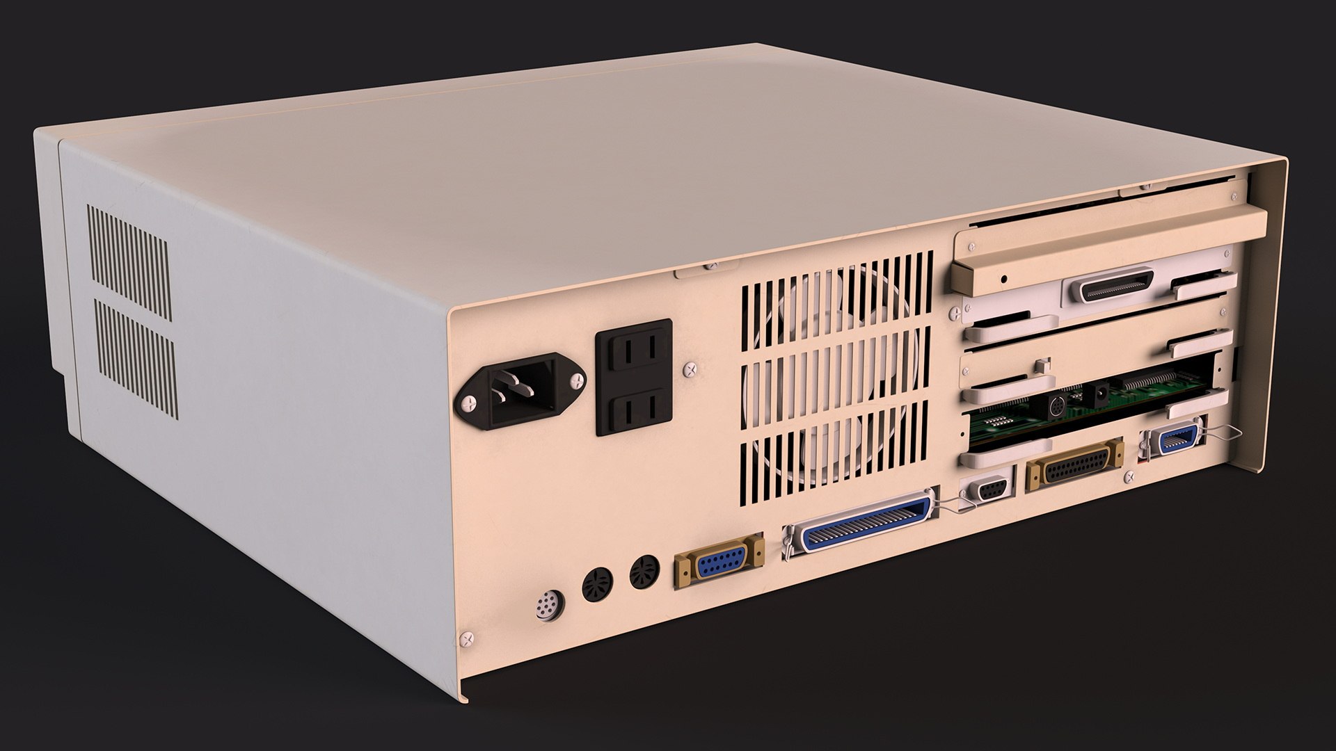 Vintage Computer Workstation Terminal 3D Model TurboSquid 2071690