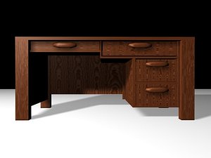 desk old 3d model