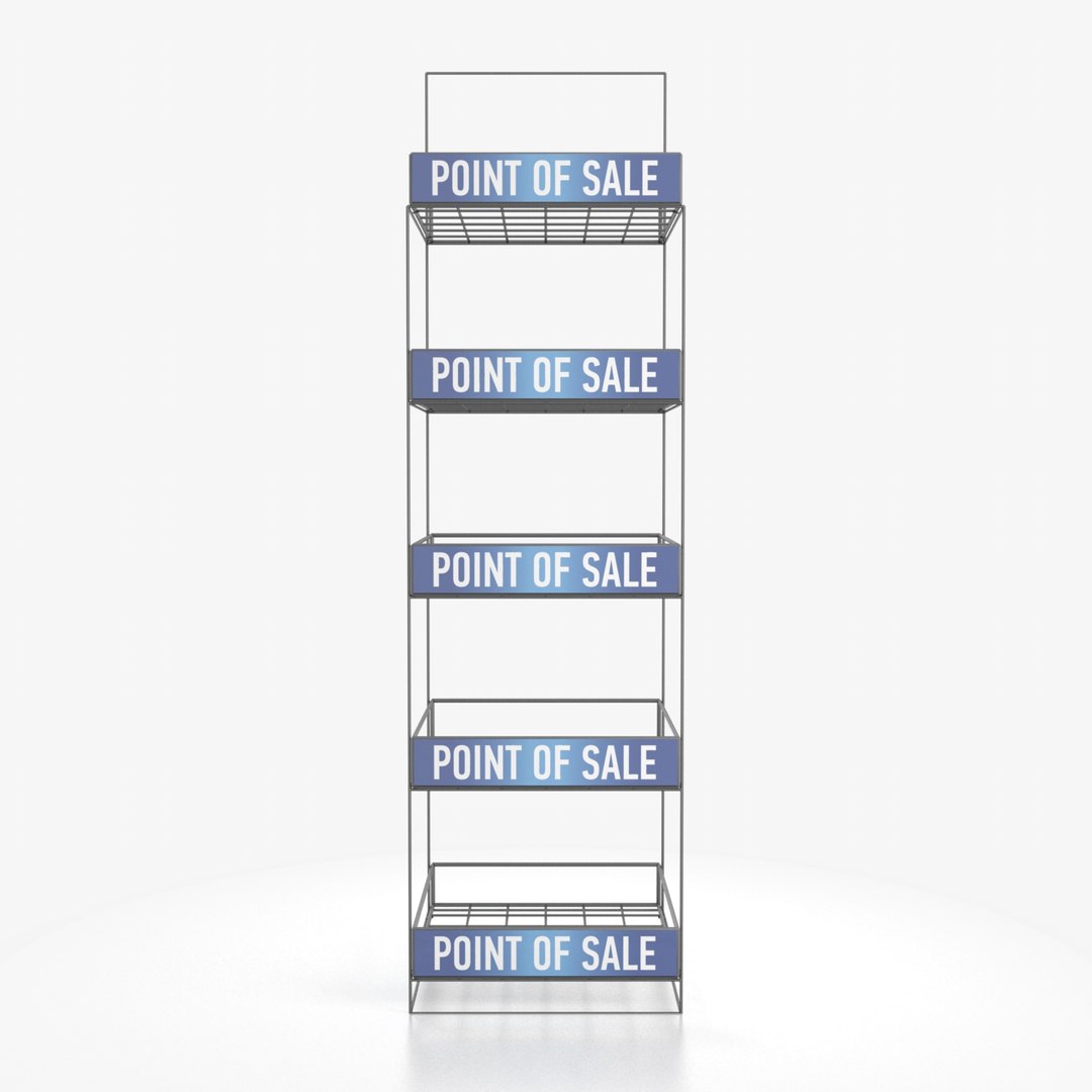 3D Display Rack Model - TurboSquid 1361638