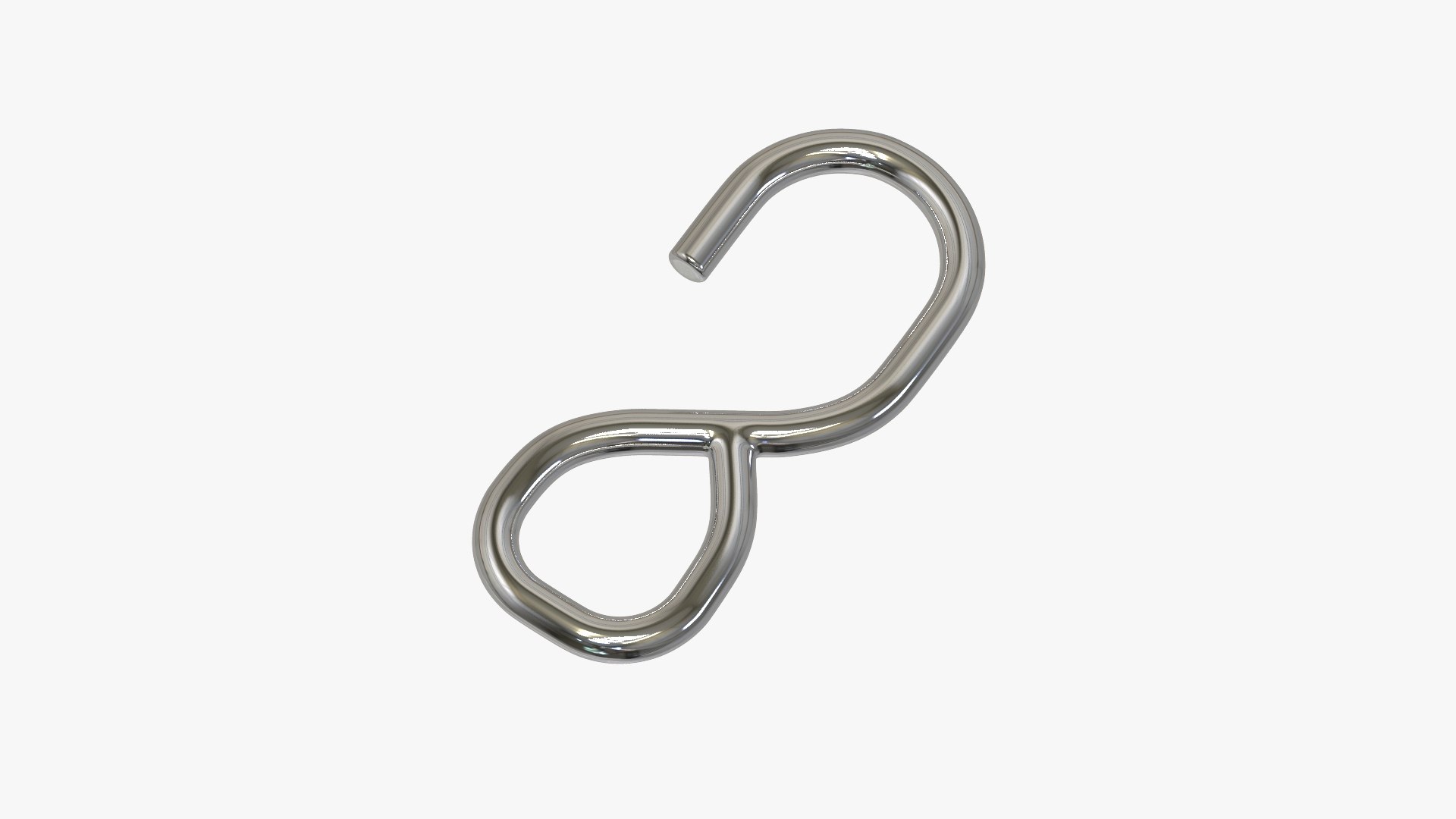 3D S Hook - Closed model - TurboSquid 1727567