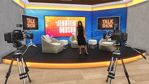 3D model Jennifer Hudson Talk Show RIG