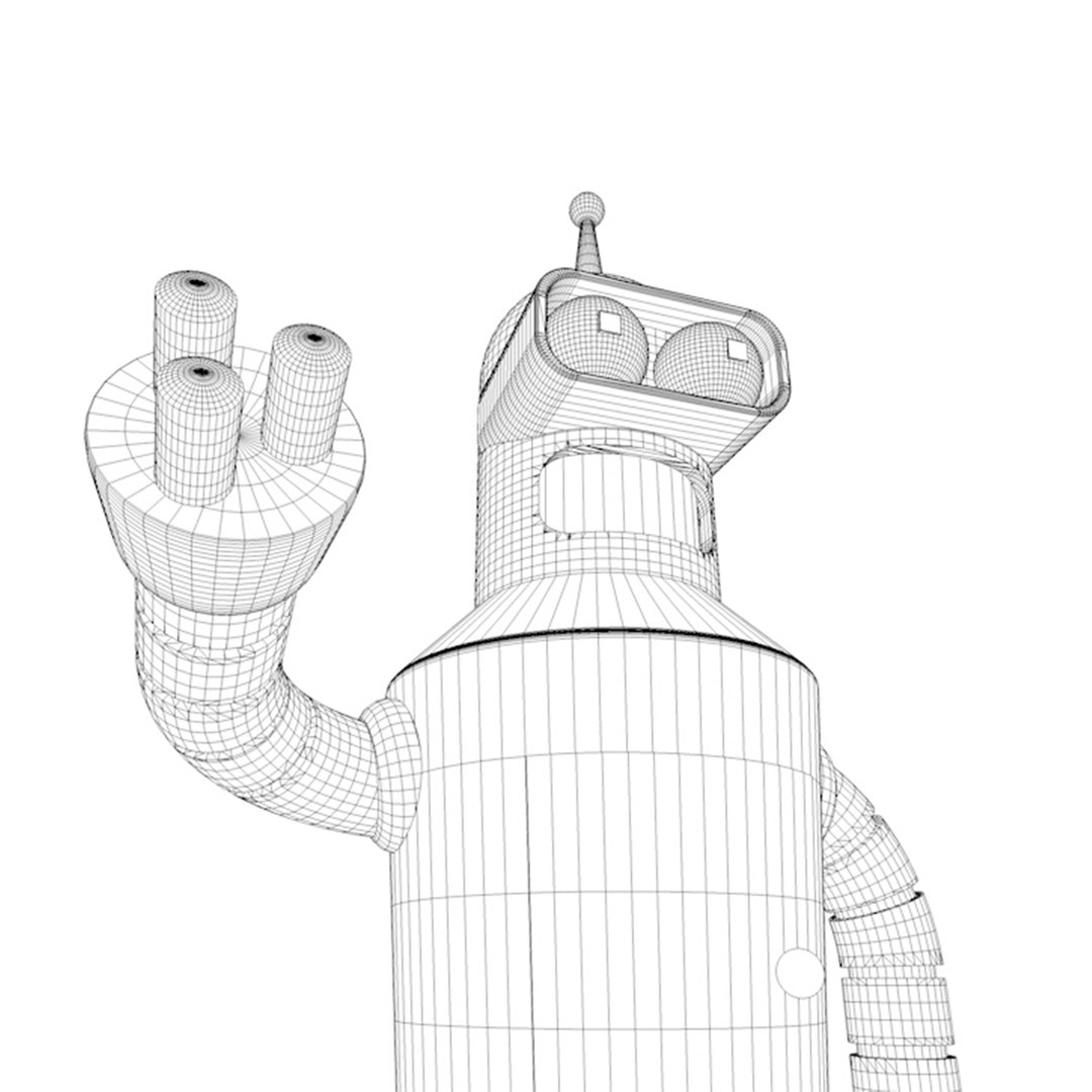 Robot Futurama Bender Model TurboSquid 1522397