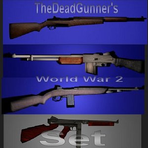 3d ww2 weapons guns