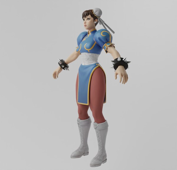 Chun li lowpoly Rigged model - TurboSquid 2034127