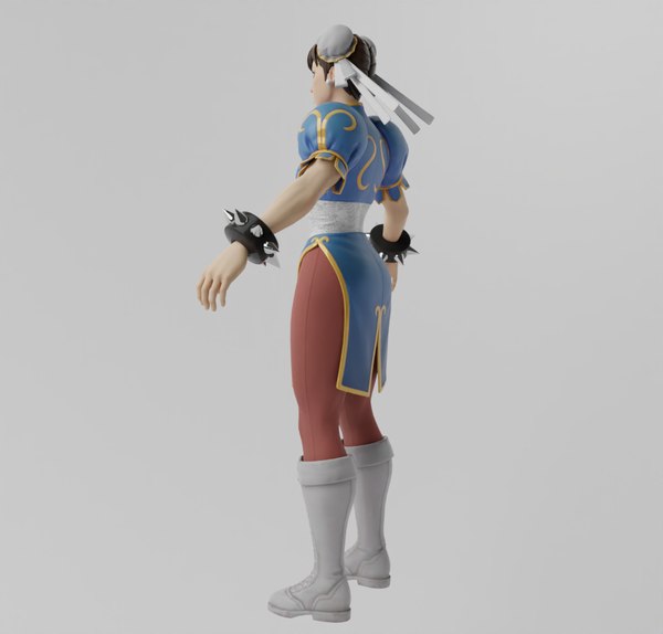 Chun li lowpoly Rigged model - TurboSquid 2034127