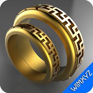 3d ring jewelry gem