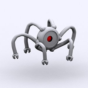 3d fantasy machine eye model