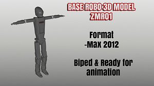 Base Robo 3D Model Biped