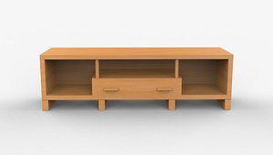 cabinet tv stand 01 3D model model