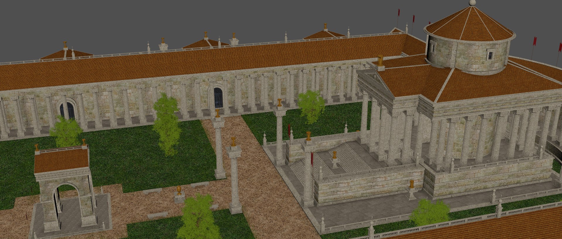 3D The Temple Of Mars Mullo Model - TurboSquid 2318426