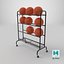 Vertical Basketball Storage Rack