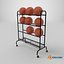 Vertical Basketball Storage Rack