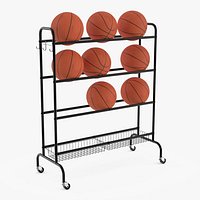Vertical Basketball Storage Rack