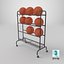 Vertical Basketball Storage Rack