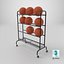 Vertical Basketball Storage Rack