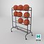 Vertical Basketball Storage Rack