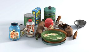 Household Items Old Products Pack 3D model