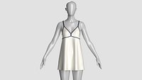 Girls Silk Mini Nightgown