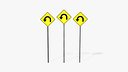 Road Signs - Roadway Curvature Warning