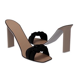 3D heel sandals model