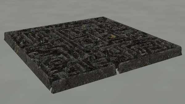 3d Model Of 25x25 Rectangular Maze