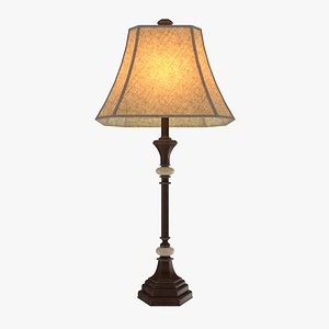 Table Lamp (Traditional Floor and Table Lamp  with Marble Accents  - Model 016)