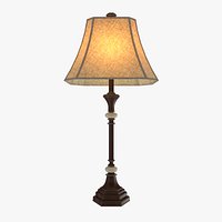 Table Lamp (Traditional Floor and Table Lamp  with Marble Accents  - Model 016)
