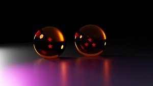 Dragon Ball Inspired 3D Spheres - High-Quality Blender Model 3D model