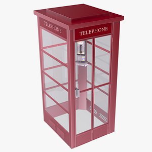 Phone Booth - Red 3D