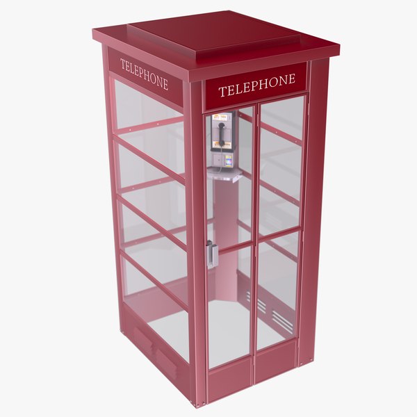 Phone Booth - Red 3D