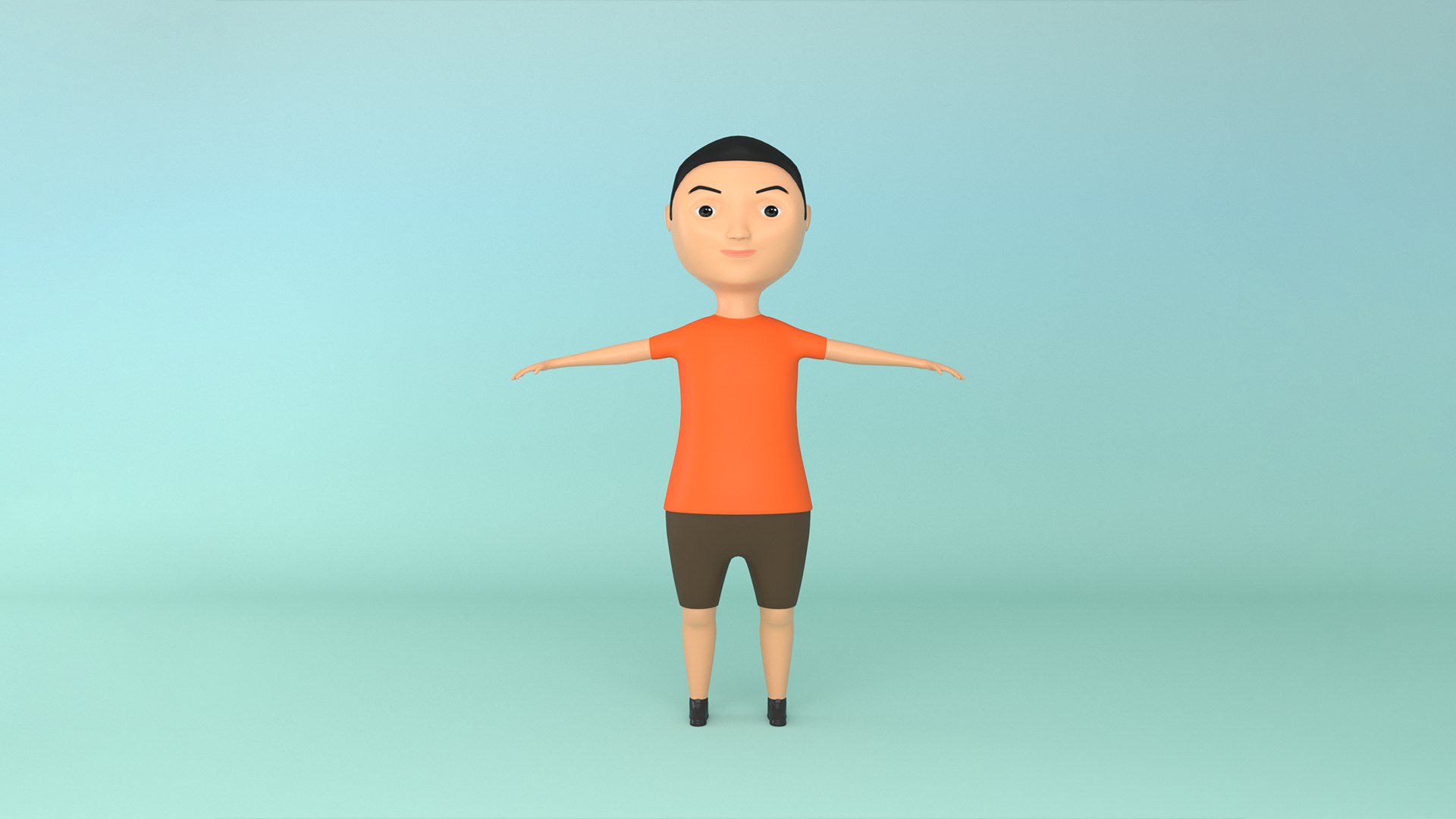 Cartoon Kid Rigged Low-poly 3D Model Model - TurboSquid 2206120