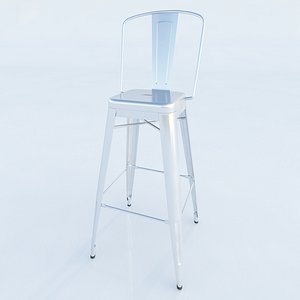 Tolix_Perforated H stools with backrest