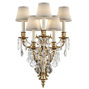 3D model Crystal Wall Sconce Zanaboni