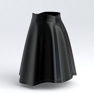 Womens Flirty Flare Skirt Black