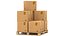 3D UPS Cardboard Box with Pallet