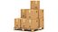 3D UPS Cardboard Box with Pallet