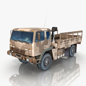 military truck m1078 cargo 3d model