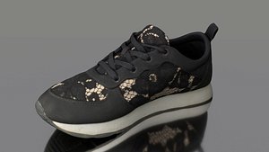 Sneaker low poly model